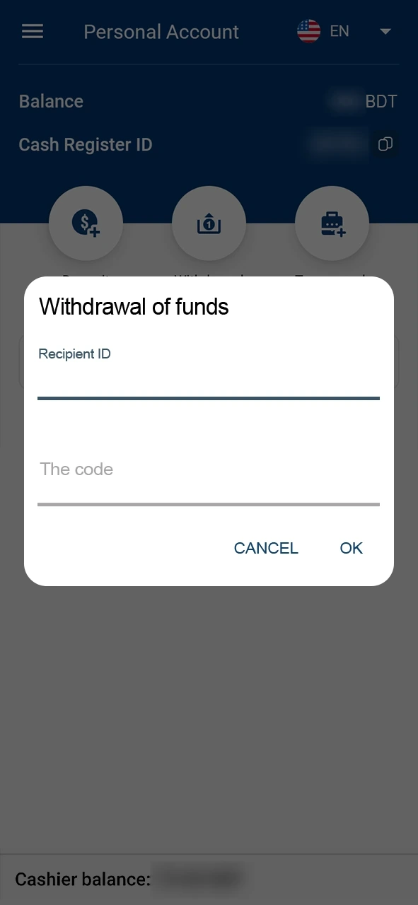 Get a code from players and help them make withdrawals at Mostbet.