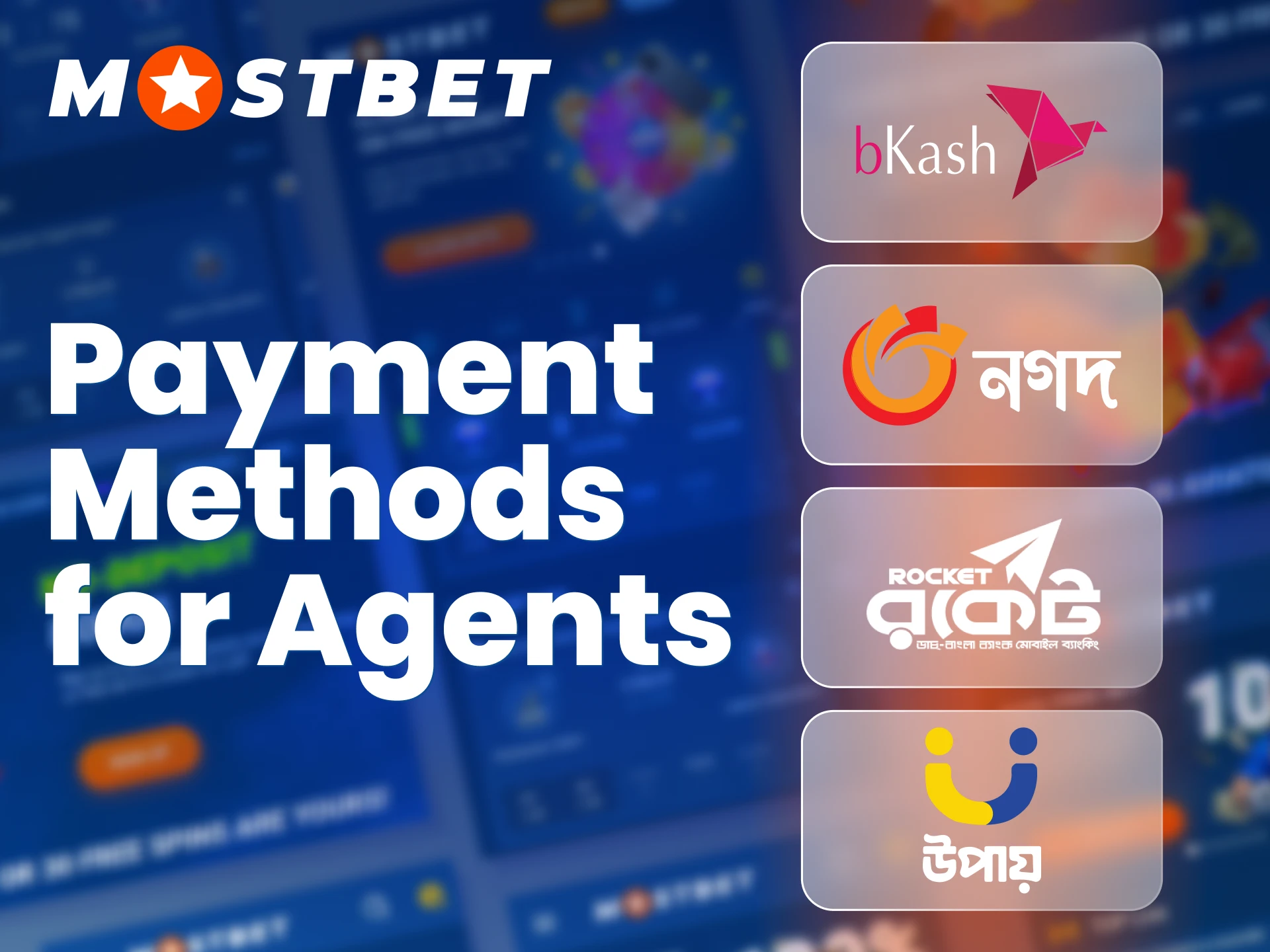 Mostbet Cash Agents can access multiple secure payment systems.