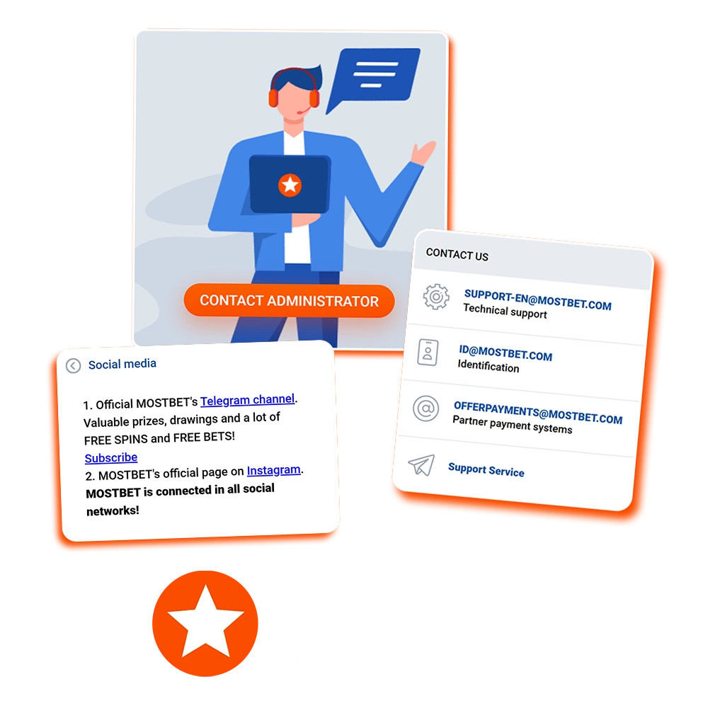 The Mostbet team is always on hand to help you.