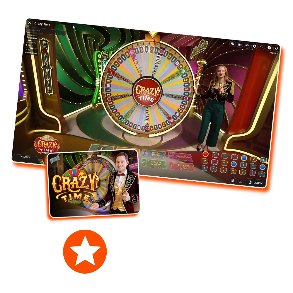 Big wins in the Crazy Time game are waiting for you at Mostbet.