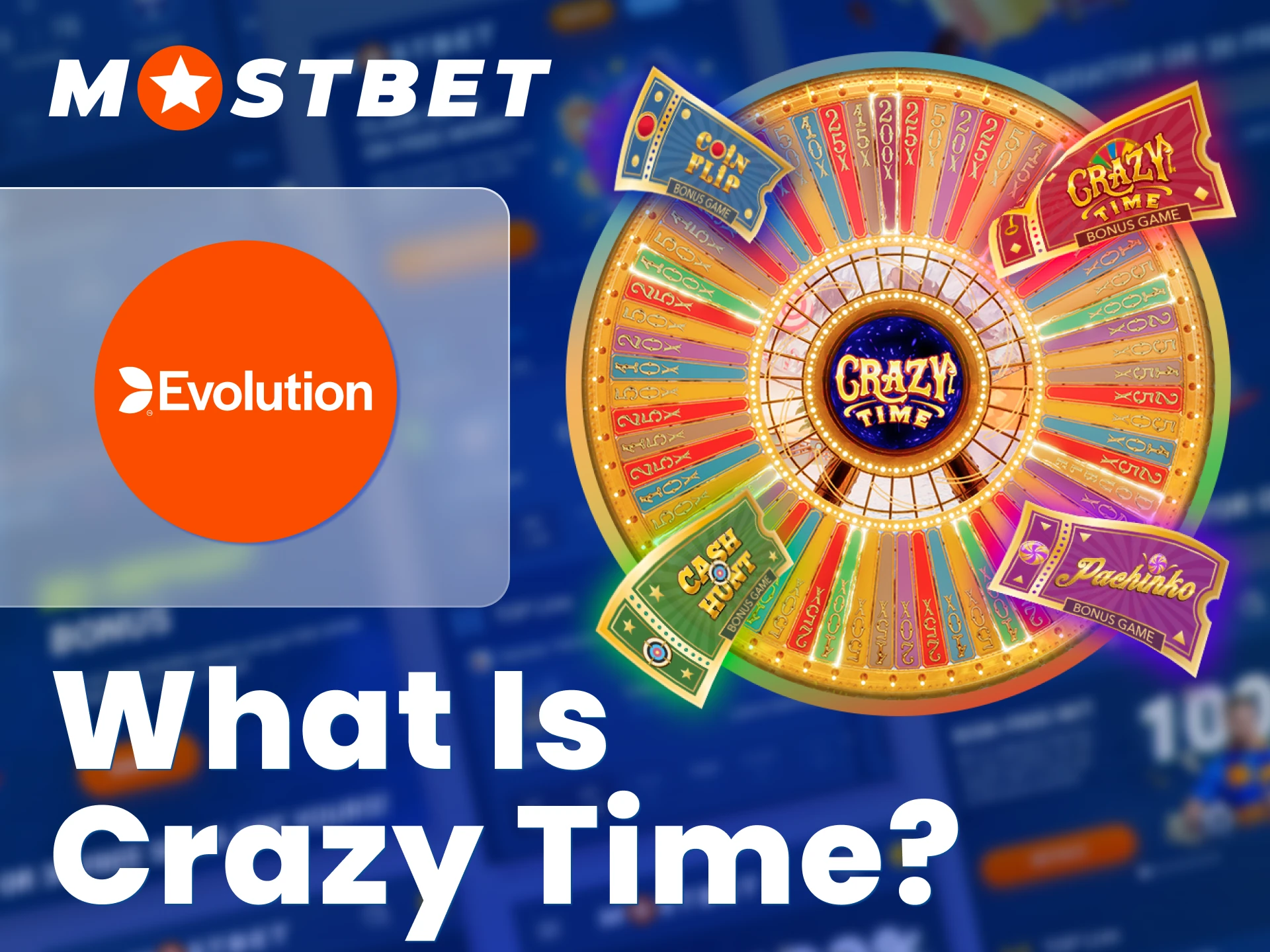 Join Crazy Time at Mostbet for a chance to win big.