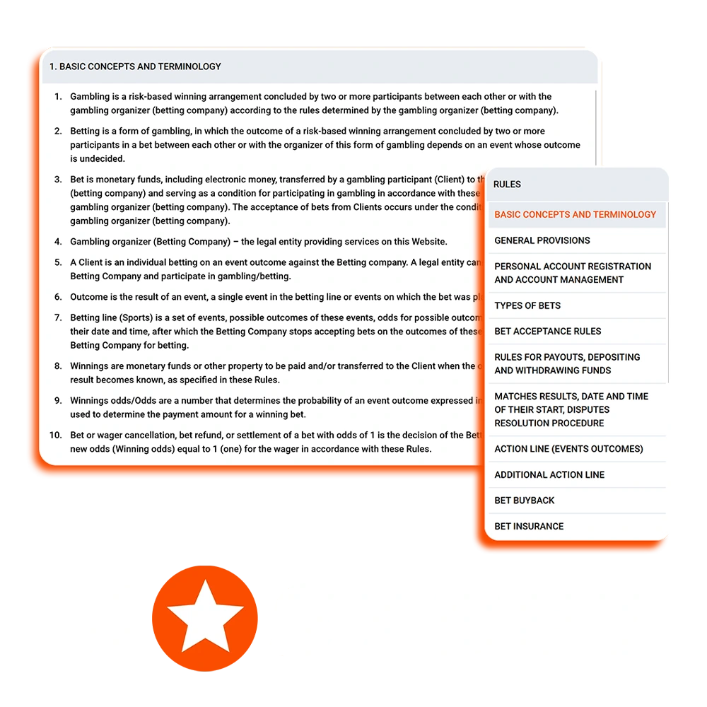 Be sure to familiarize yourself with the rules of the Mostbet platform.