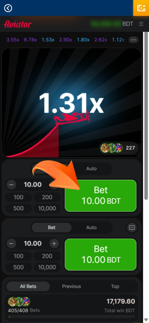 Learn how to place a bet or configure auto-bets in the Aviator game on Mostbet.
